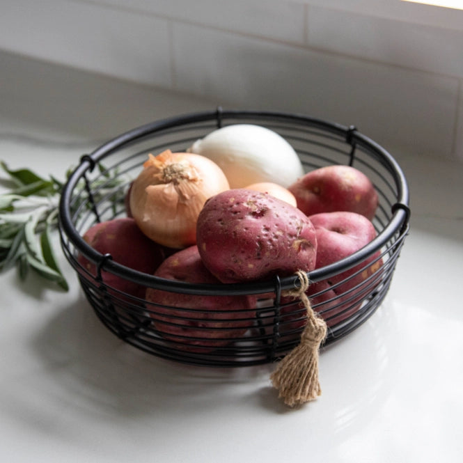 Black Fruit Basket