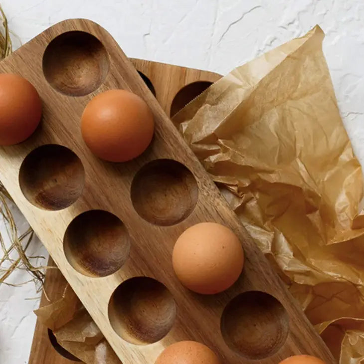 Wooden Egg Storage Tray