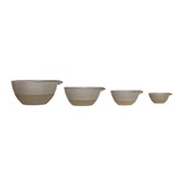 Stoneware Batter Bowls - Set of 4